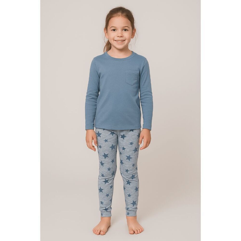 Sleep On It Girls’ Pajama Set Long Sleeve Tee and Pants Size S (6/7)